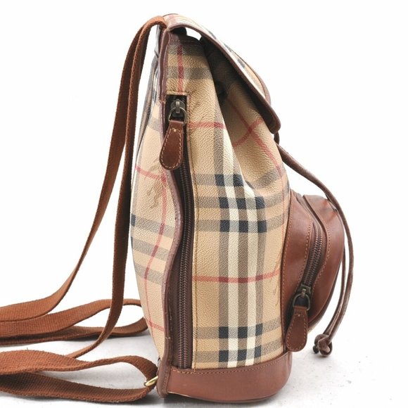 Authentic Burberrys Nova Check PVC Leather Backpac - Picture 3 of 16